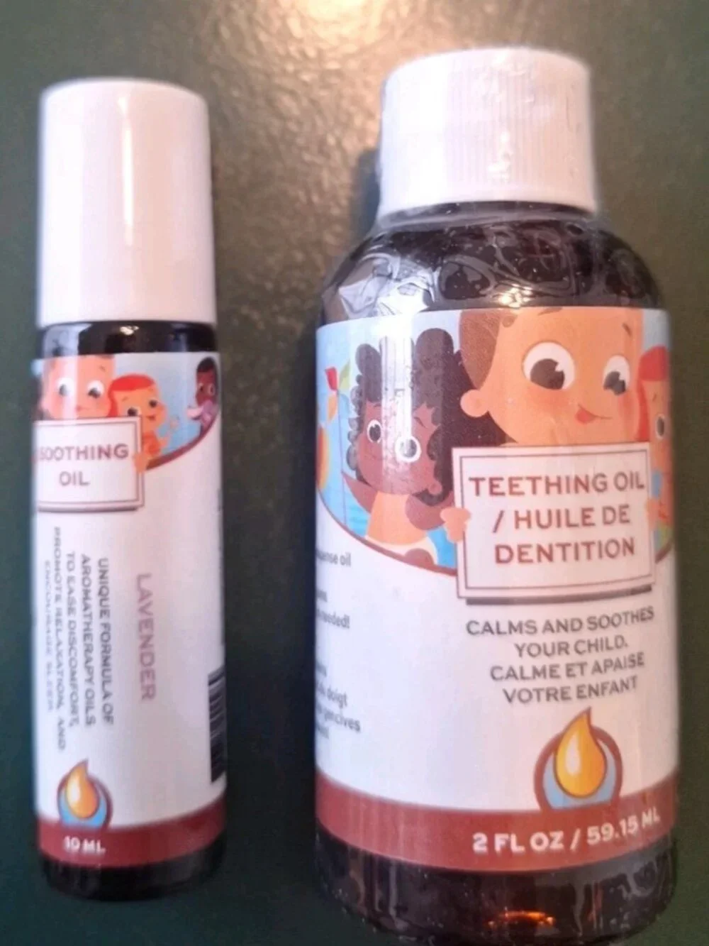 Baby Teething Oil (2 Oz) and Lavender Soothing Oil (10 ml) Bundle for Sore Gums